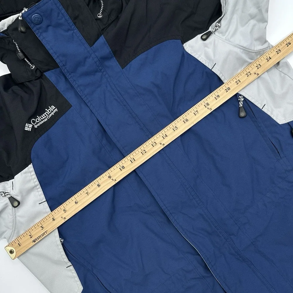 Columbia 3-in-1 Fire Ridge Shell & Fleece Full Zip Jacket‎ Blue/Black Mens Large